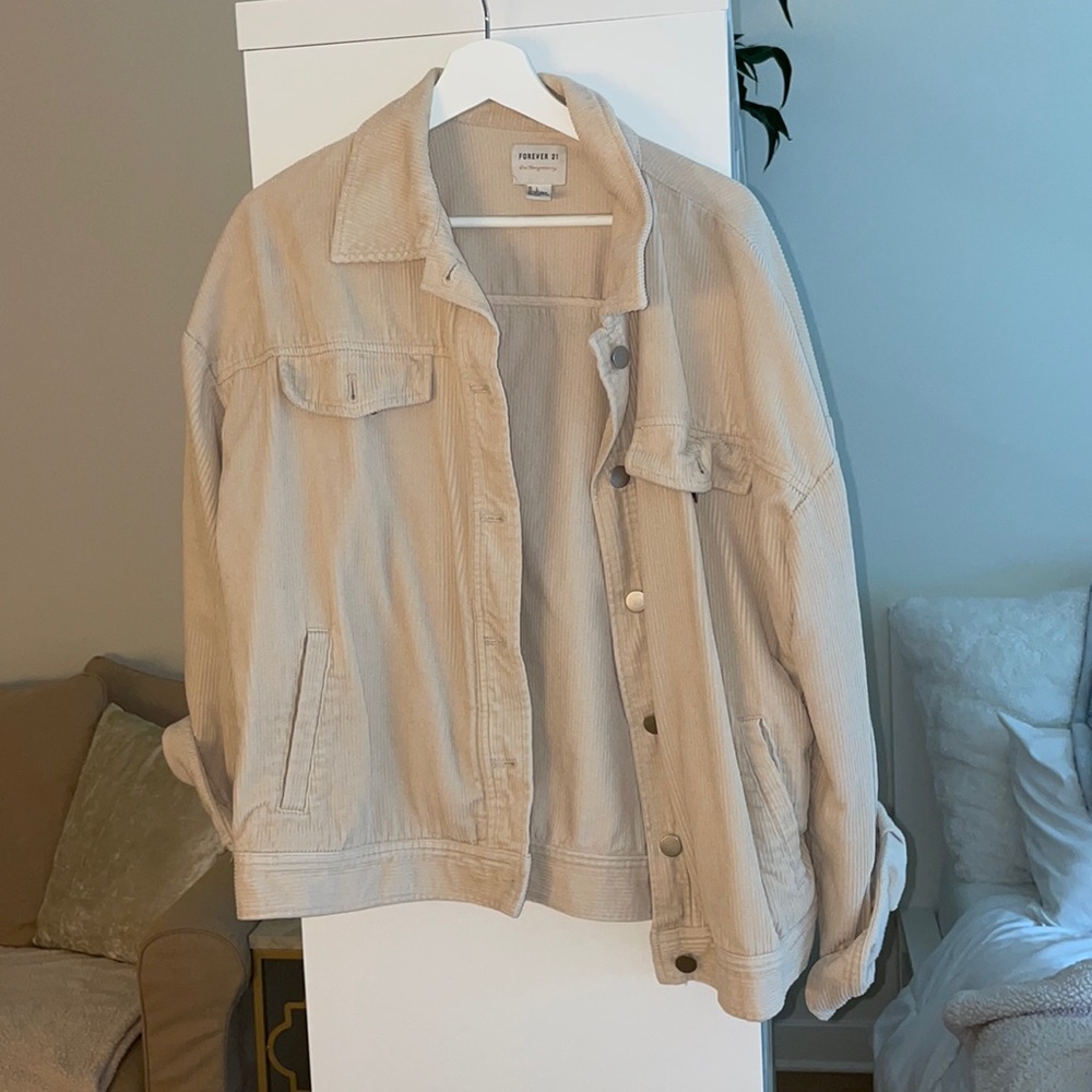 Forever 21 Beige Jacket Size L